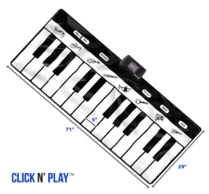 Gigantic Playable Piano Mat Click N' Play Gigantic Playable Piano Mat Click N' Play
