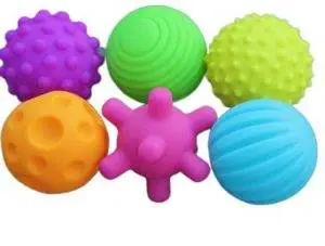 Baby Sensory Balls 6 Pcs with BB Sound Colorful Grasping Balls Baby Sensory Balls 6 Pcs with BB Sound Colorful Grasping Balls|Toys And Gift Ideas For 1 Year Old Boys
